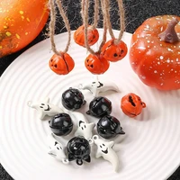 jingle bells pumpkin cat ghost halloween festival ornament metal bell for home party tree pendant decoration diy party supplies