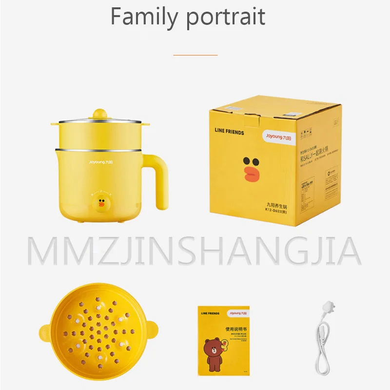 Stainless Steel 1.2L Multi Cooker Portable hot pot Steamer Pan to Multicooker One Pot Rice Electric | Бытовая техника