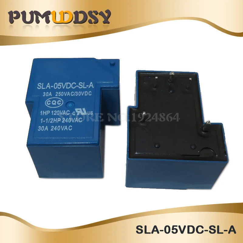 2 шт./лот Power s SLA-05VDC-SL-A SLA-12VDC-SL-A SLA-24VDC-SL-A 5В 12В 24В 48В 30А 5PIN T90 | Электронные компоненты и