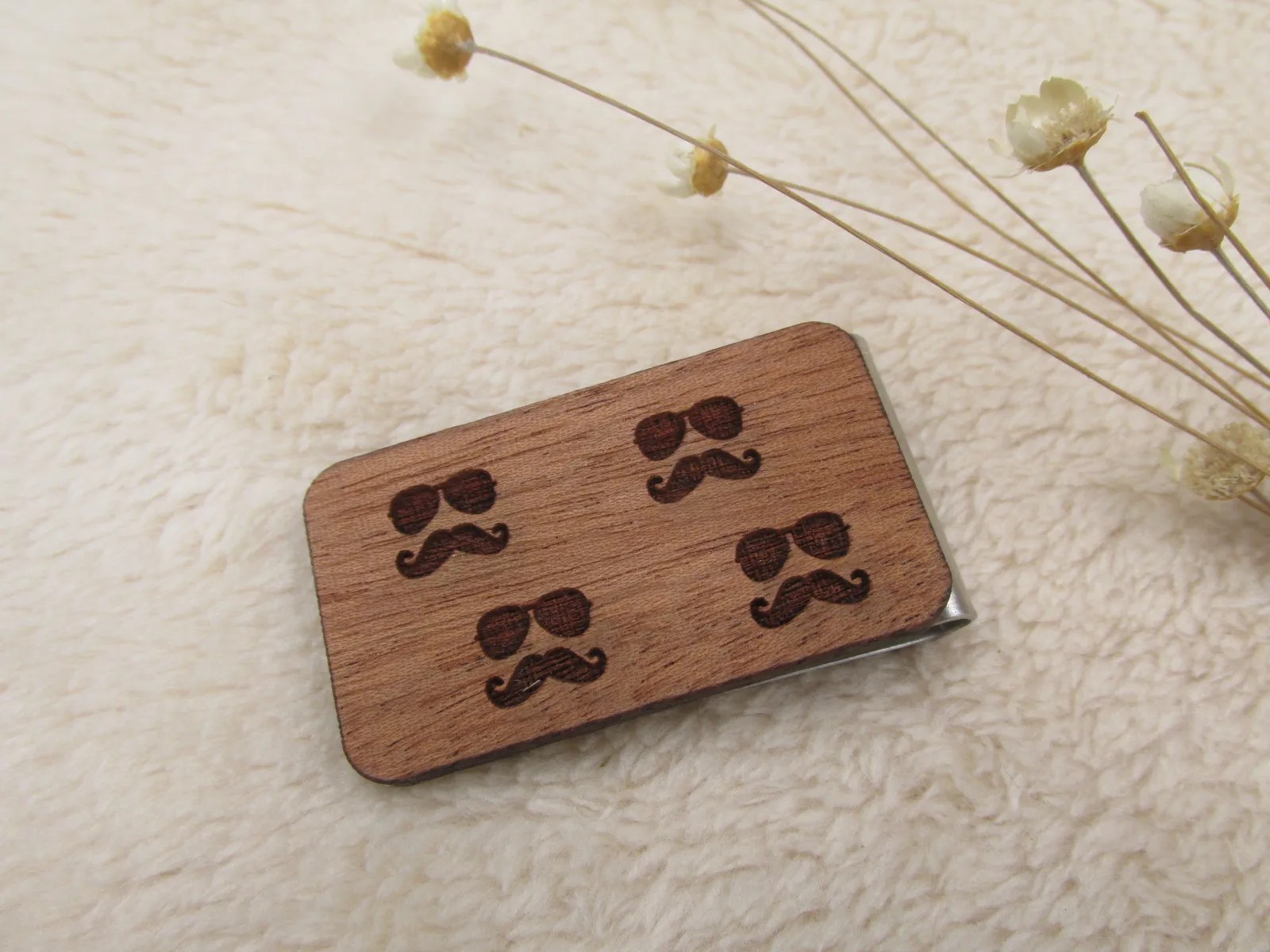 Набор из 2 деревянных зажимов для денег с лазерной гравировкой|cufflinks for mens|cufflinks