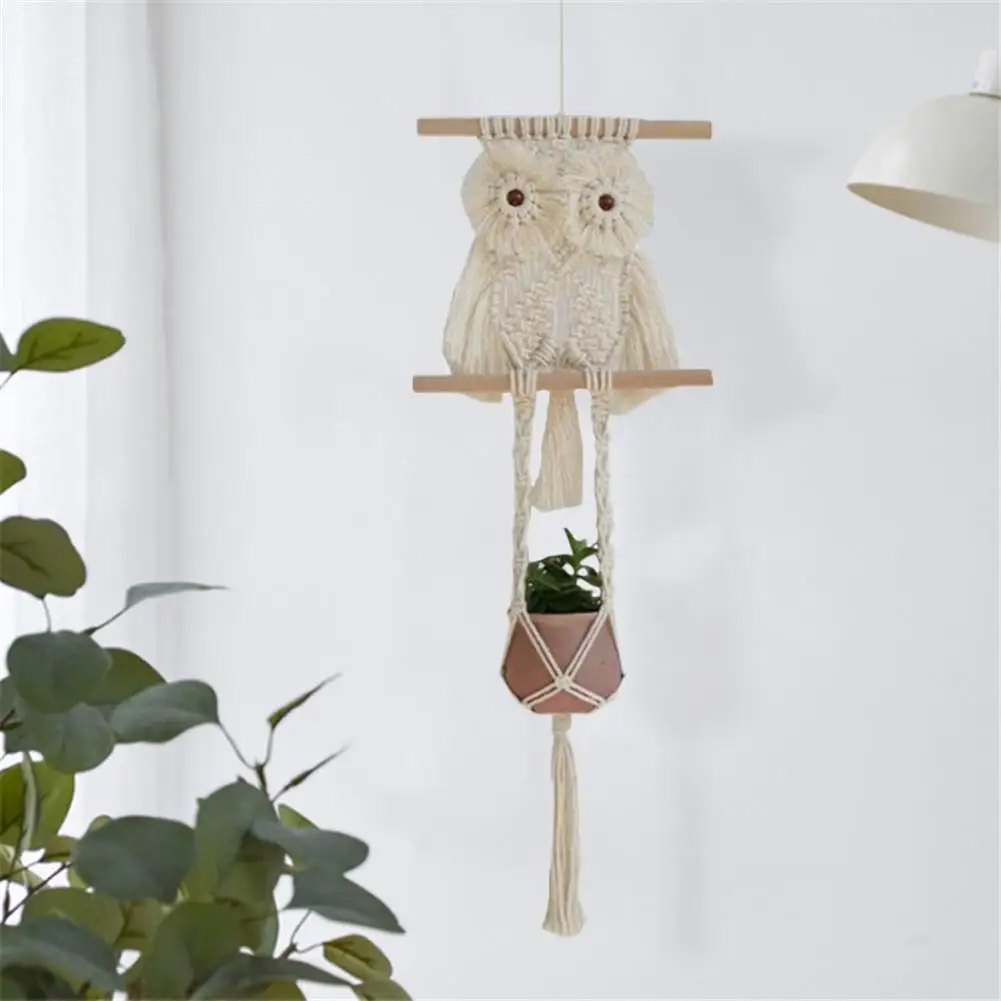 

Pendant Owls Dream Catchers Tapestry Wall Art Gifts Nordic Style Hand-Woven Cotton Macrame Hanging Ornament Home Decoration
