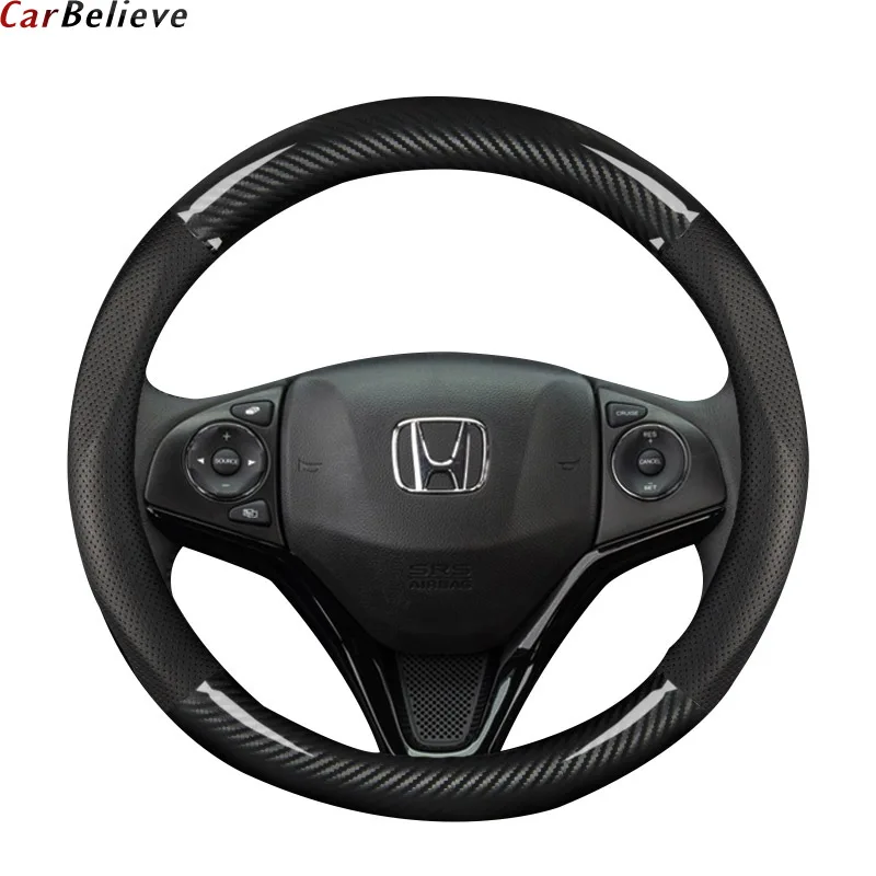 Натуральная кожа чехол рулевого колеса автомобиля для honda accord 2003 2007 crv 2008 поток civic