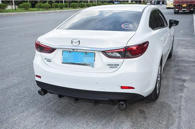 Для Mazda 6 Atenza Body kit задний спойлер 2015 2018 ABS бампер диффузор защитные бамперы Бампер