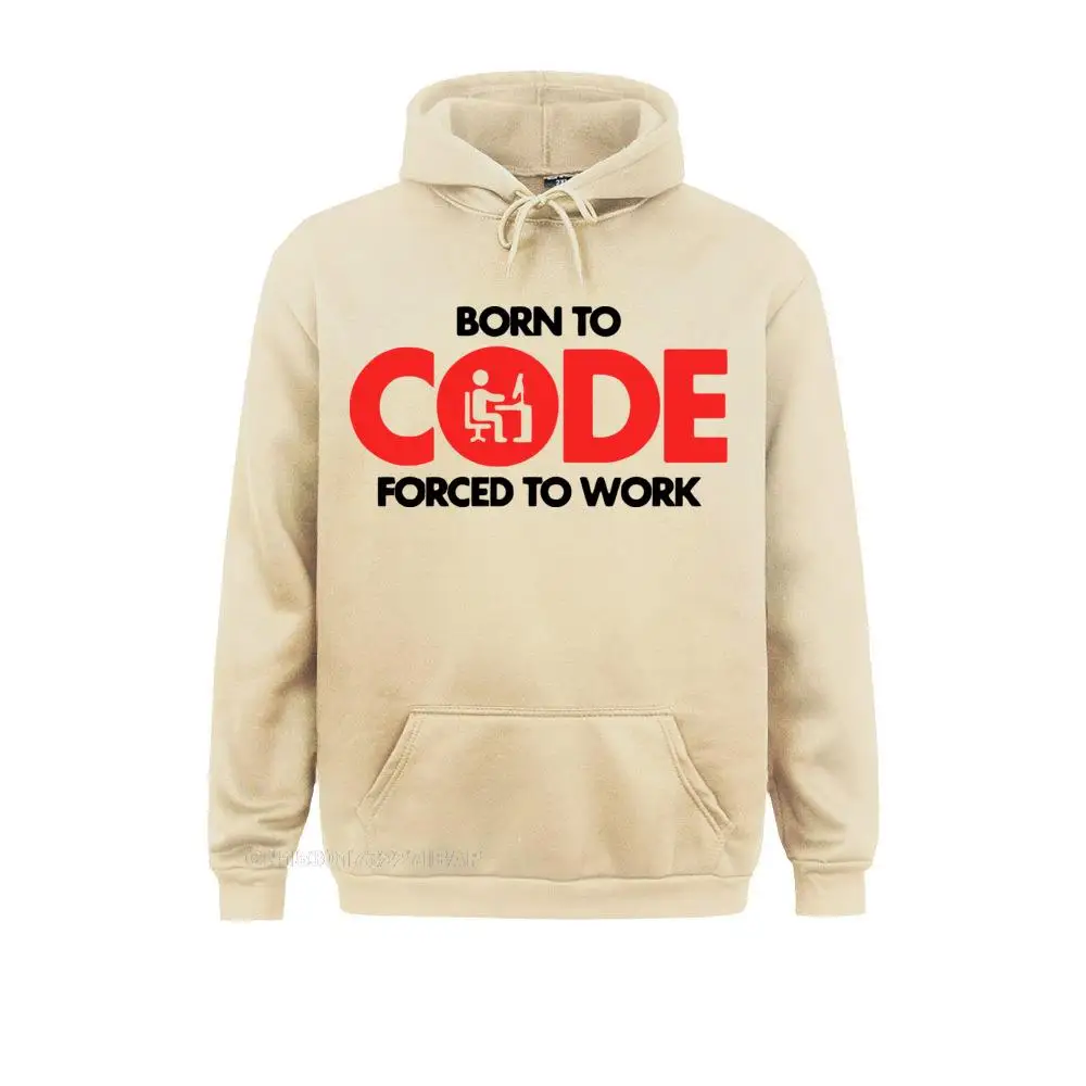 

Computer Programmer Hoodie Mens Born To Code Forced To Work Design Graphic Print Harajuku Hoodies Hip Hop Top Male