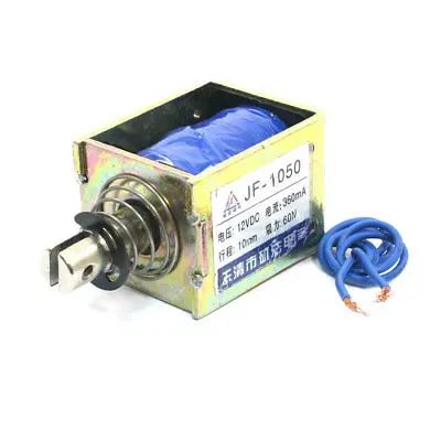 

JF-1050 DC12V/DC24V 360mA 60N/10 мм прямолинейного движения с хорошим качеством, тянуть Тип Электромагнит