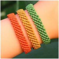 xuxi wax thread hand woven bracelet women simple and fashionable beach rope chain s094