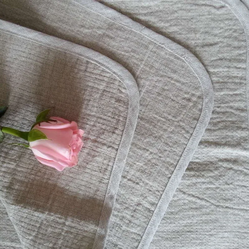 Двухслойное детское одеяло из 100% чистого льна водопоглощающее дышащее шаль