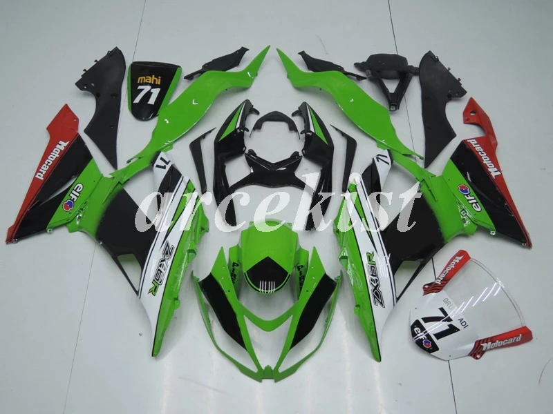 

4 подарки Новый ABS Мотоциклетный обтекатель комплект подходит для Kawasaki Ninja ZX6R ZX-6R 2013 2014 2015 2016 набор для тела на заказ Бесплатная красный зелен...