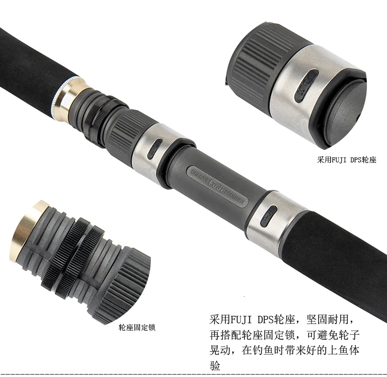Tsurinoya fighty STR, спиннинговая Удочка с морским басом, 2,61 м, 2 секции, PE 0,6-1,2# Fuji, аксессуар, длинная литая удочка