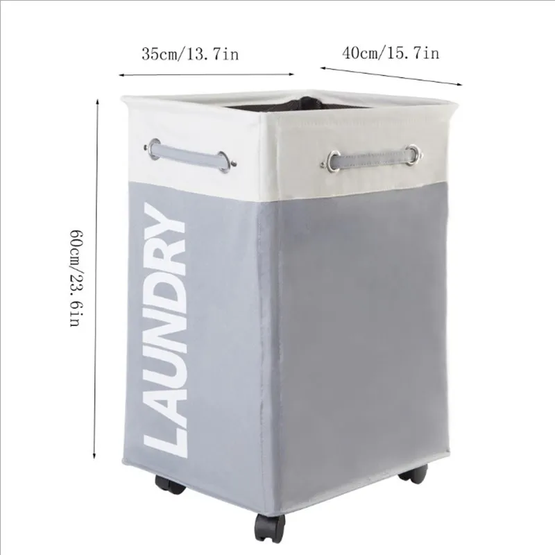 

Creative Household Items Collapsible Hamper Storage Basket , Folding Storage Basket, Toy Debris, Wheel, Large Hamper