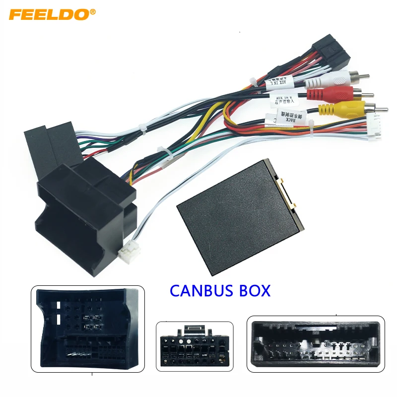 Автомобильная 16 контактная проводка FEELDO с Canbus коробкой для Great Wall Hover H9 DVD плеера