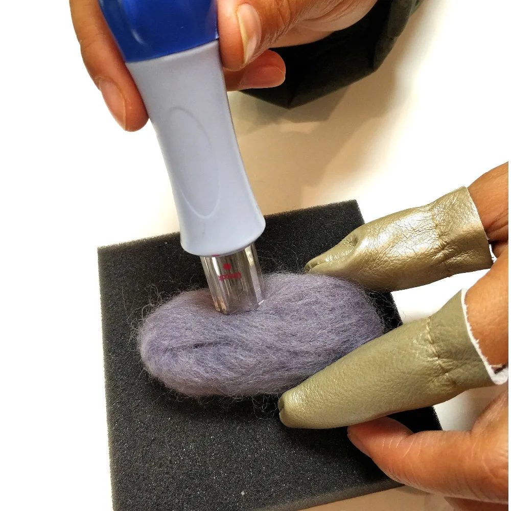 1 пара иглы для валяния защита пальцев безопасной кожи комплекты с накатанной