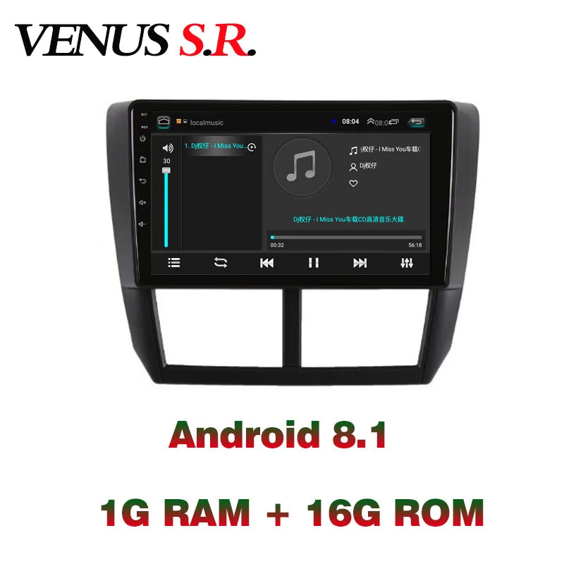 VenusSR Android 8 1 2.5D автомобильный dvd для SUBARU Forester радио 2008 2012 Мультимедиа GPS Радио