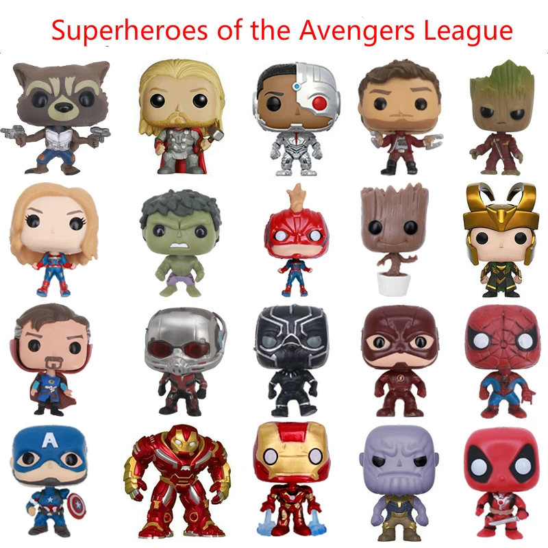 FUNKO POP брелок Marvel dragon ball Капитан Америка вещи Человек-паук Сейлор Мун Игра