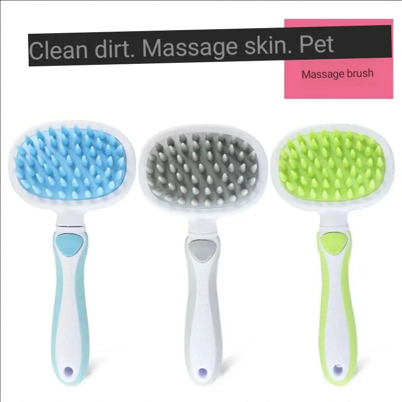 

Pet supplies new pet comb massage bath brush clean pet dog a bath brush