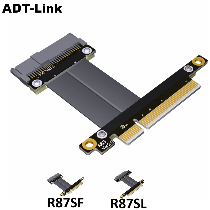Фото PCI-E 3 0x8 U.2 интерфейс U2 SFF-8639 NVMe кабель для передачи данных Gen3 Гибкий плоский SSD x8