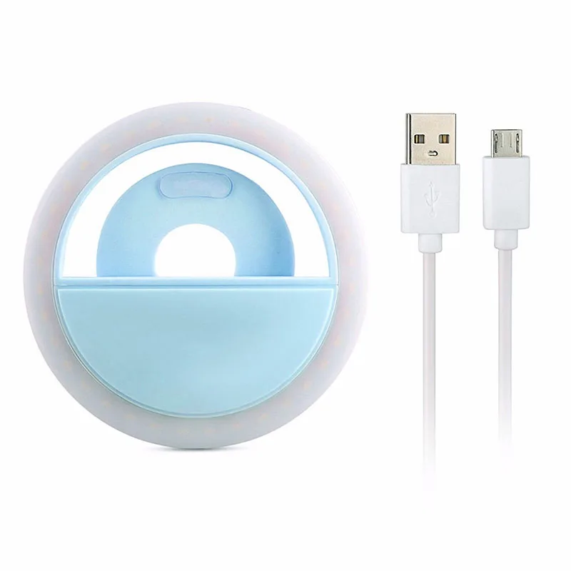 Светодиодный кольцевой светильник для фотосъемки с USB зарядкой и