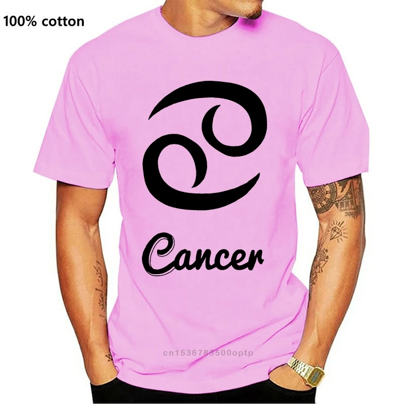 Футболка мужская короткая стандартная водостойкая рубашка с рисунком рак знаков