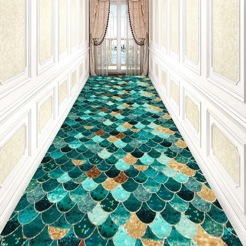 

Reese 3D Visual Folk Pattern Lobby Carpets Living Room Porch Anti Slip Area Rugs Hallway Corridor Aisle Restaurant Wedding Decor