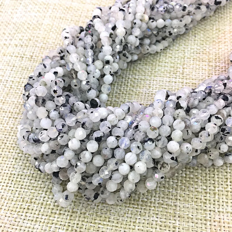Маленькие бусины VINSWET из натурального камня, бусины из Лабрадорита, бусины для украшения, ожерелья, браслетов