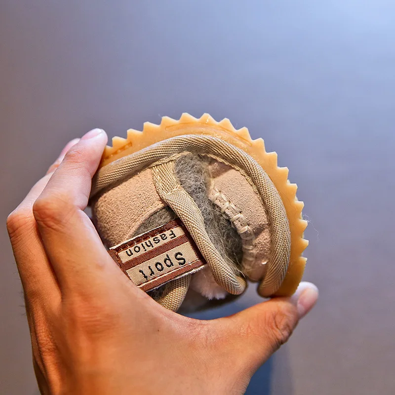 2019 зимние ботинки для малышей плюшевые маленьких девочек и мальчиков теплые на