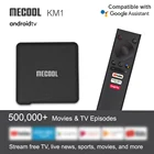 ТВ-приставка Mecool KM1 Deluxe, сертифицированная Google, Android 10, Amlogic S905X3, Android TV, Prime Video, 4K, двойной Wi-Fi, 4 + 64 ГБ