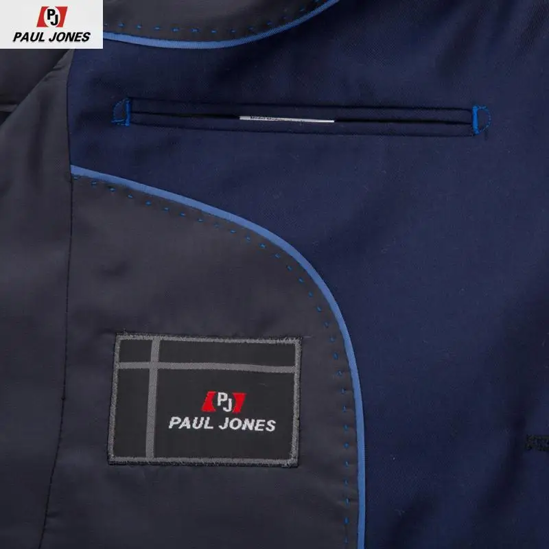 Мужской повседневный пиджак от PAUL JONES приталенный Блейзер на одной пуговице