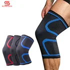 1 шт нейлон силиконовый бандаж для поддержки колена протектор спортивные наколенники волейбол работает Фитнес Тренажерный зал Бодибилдинг эластичный бандаж на колено Поддержка