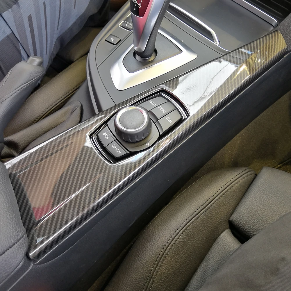 Автомобильная Мультимедийная панель из углеродного волокна обшивка отделка