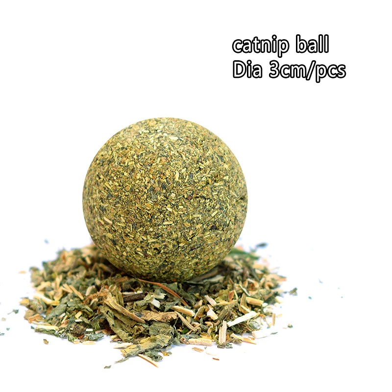 catnip treat ball Кошачья мята ментол натуральный органический Премиум кошачья мята ментол можно посыпать на игрушки и кошачья мяча - Цвет: catnip treat ball
