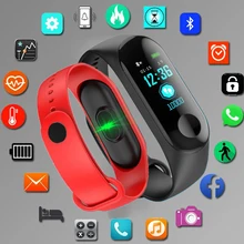 Fitness Bracelet Wristbands Wearable Devices Pedometers M3 Smart Watch Call Reminder Remote For Children Men Women Watch Hours