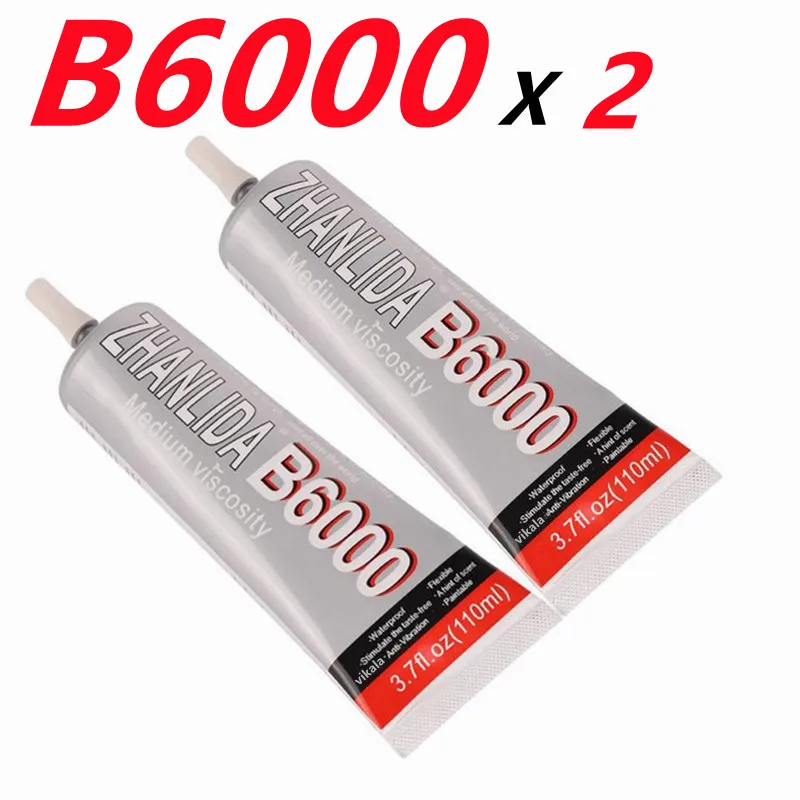 

2pcs 110ml Liquid Glues Multipurpose Adhesives Black Liquid Epoxy Glues For DIY Crafts Glass Phone Case Metal Fabric Super Glues