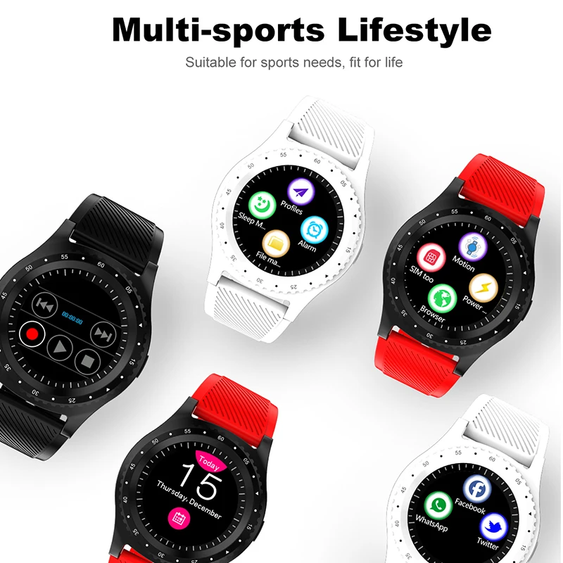 Умные часы мужские наручные Android телефон с камерой Sim водонепроницаемый Smartwatch