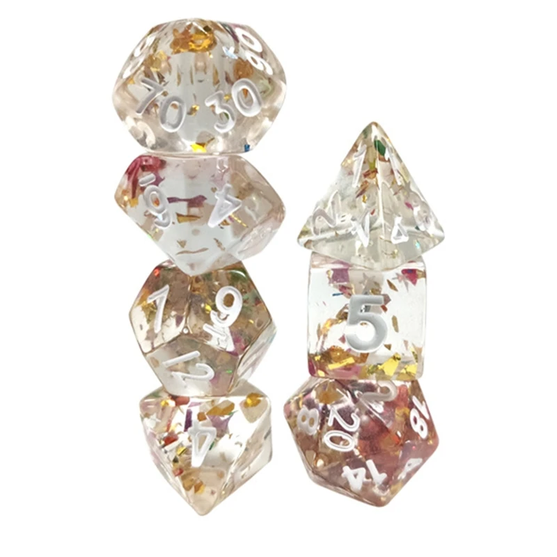 

7pcs/set D20 Polyhedral DND Dice 20 Sided Dices Table Board Role Playing Game for Bar Pub Club Party