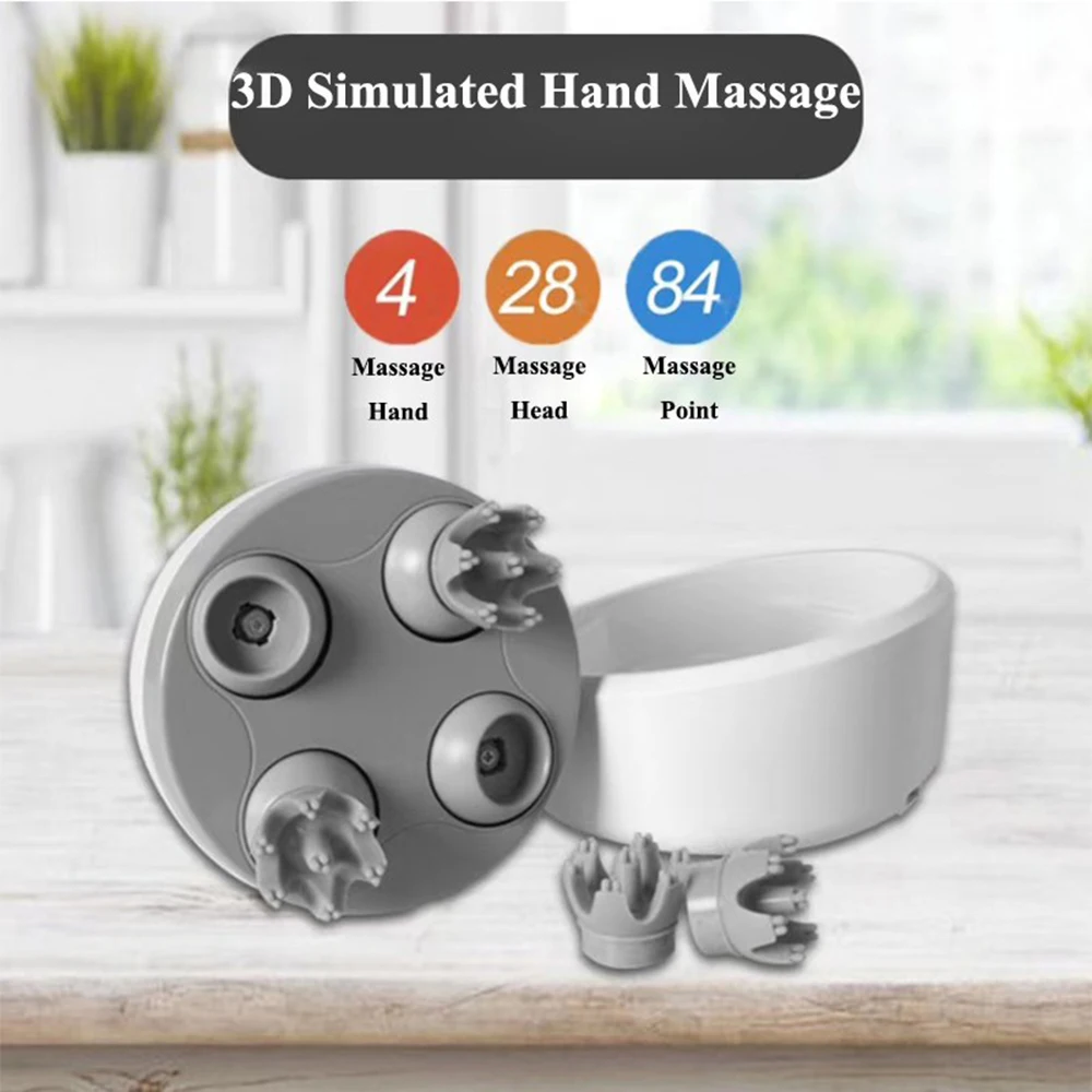 

DIOZO Wireless Head Massage Waterproof Scalp Massager Prevent Hair Loss Usb Household Body Led Shoulder Vibrating Massage