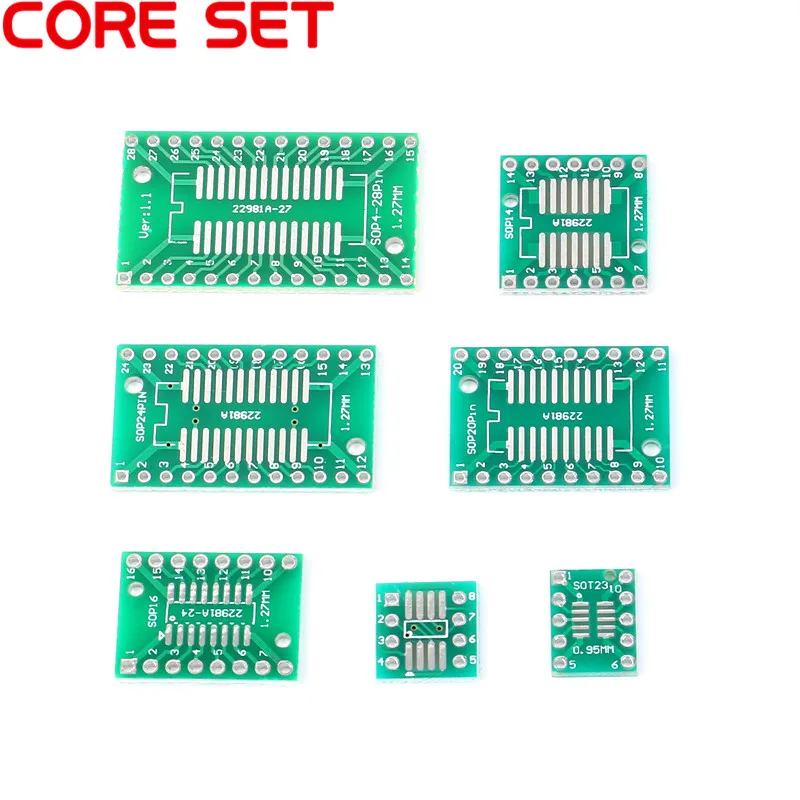 10 шт. PCB плата комплект SMD поворот в DIP адаптер конвертер пластина SOP MSOP SSOP TSSOP SOT23 8 14