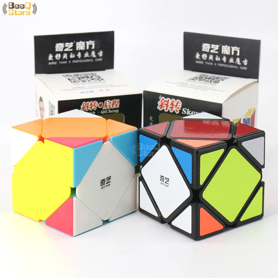 Qiyi Qicheng косый магический куб скоростной 3x3x3 Qiyiskewb головоломка Magico Cubo черная