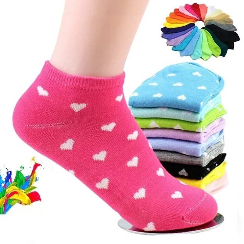1 Pairs Ankle Socks for Women Summer Socks Female Short Low Cut Ladies Print Dot Cute Sock Soft Comfortable Short Socks