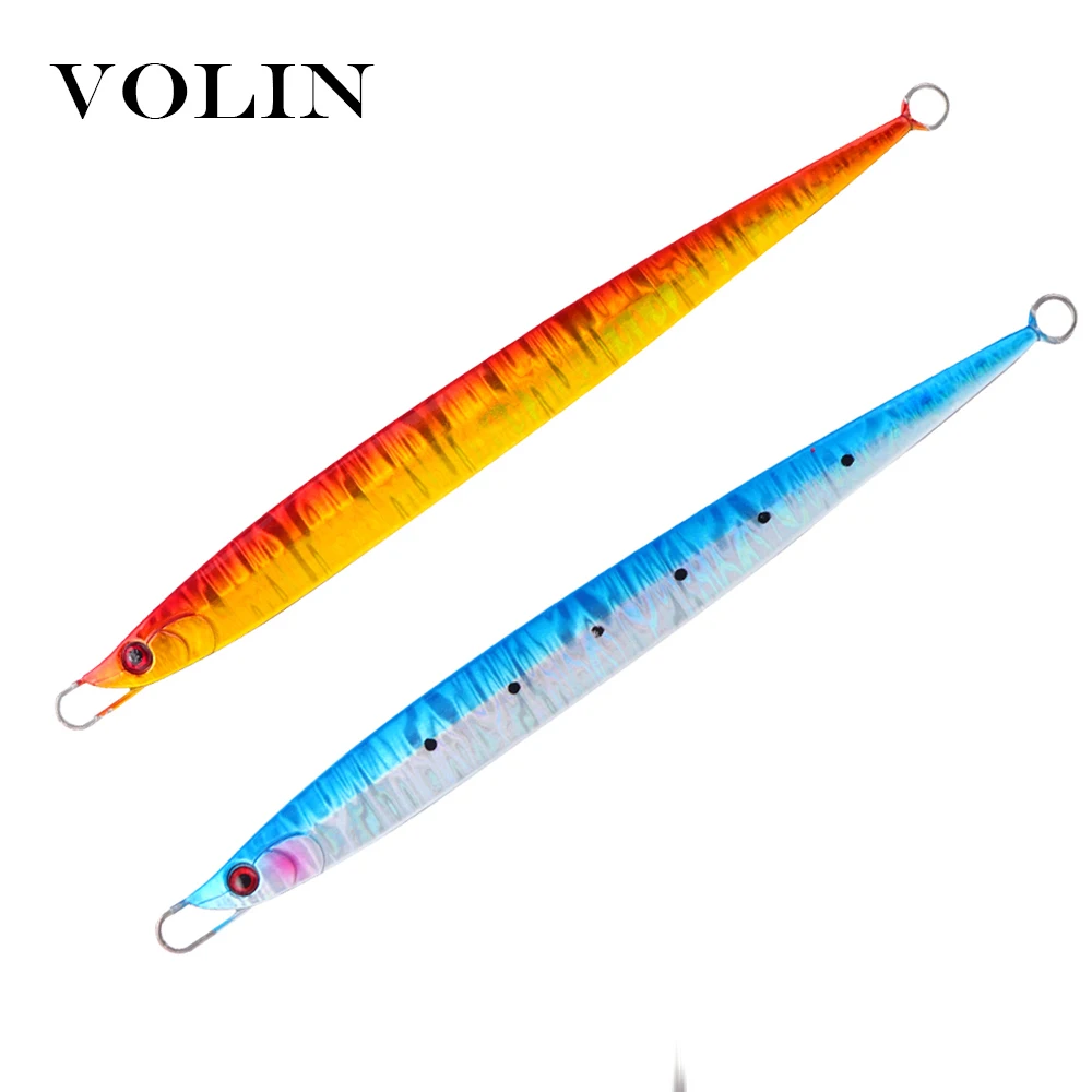 VOLIN новый Matel крючковый лов ложка а так же 30 г 40 60 80 100 135 Sea джиг ведущая рыбу