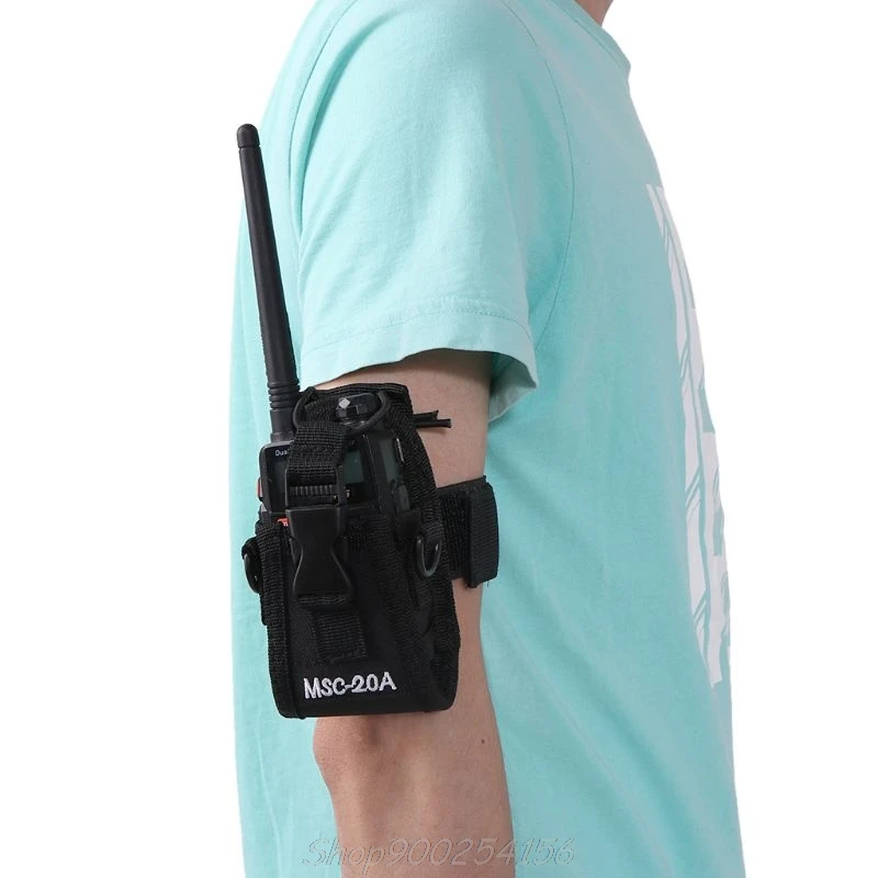 

Adjustable Nylon Interphone Sheath Armband Tactical Bag Arm Band Armlet for Multiple Walkie Talkie Tactical Bag Use Jy27 20