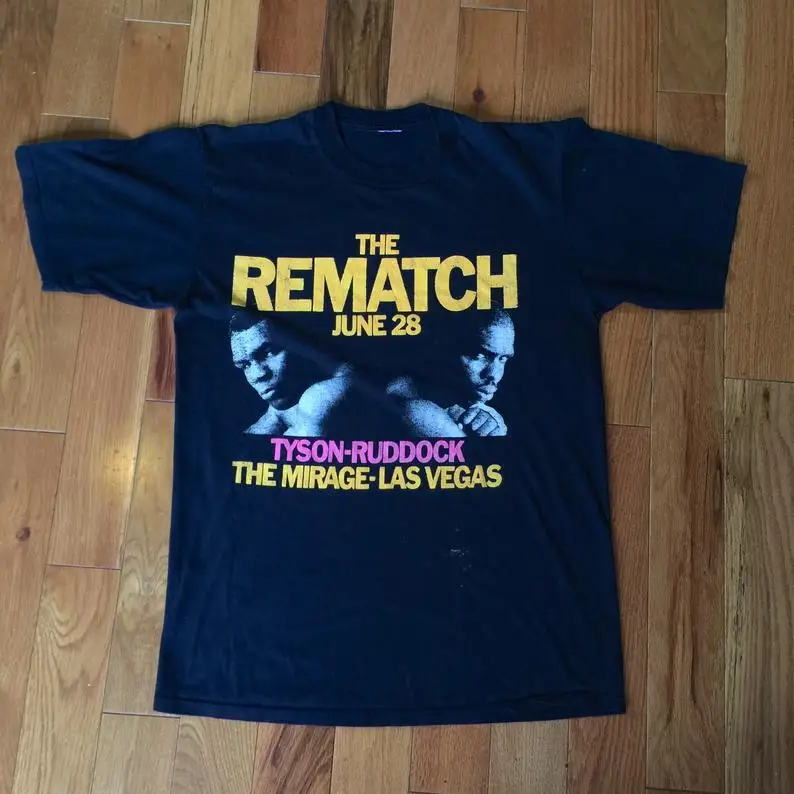 Футболка с надписью The Rematch футболка коротким рукавом и круглым вырезом для бокса
