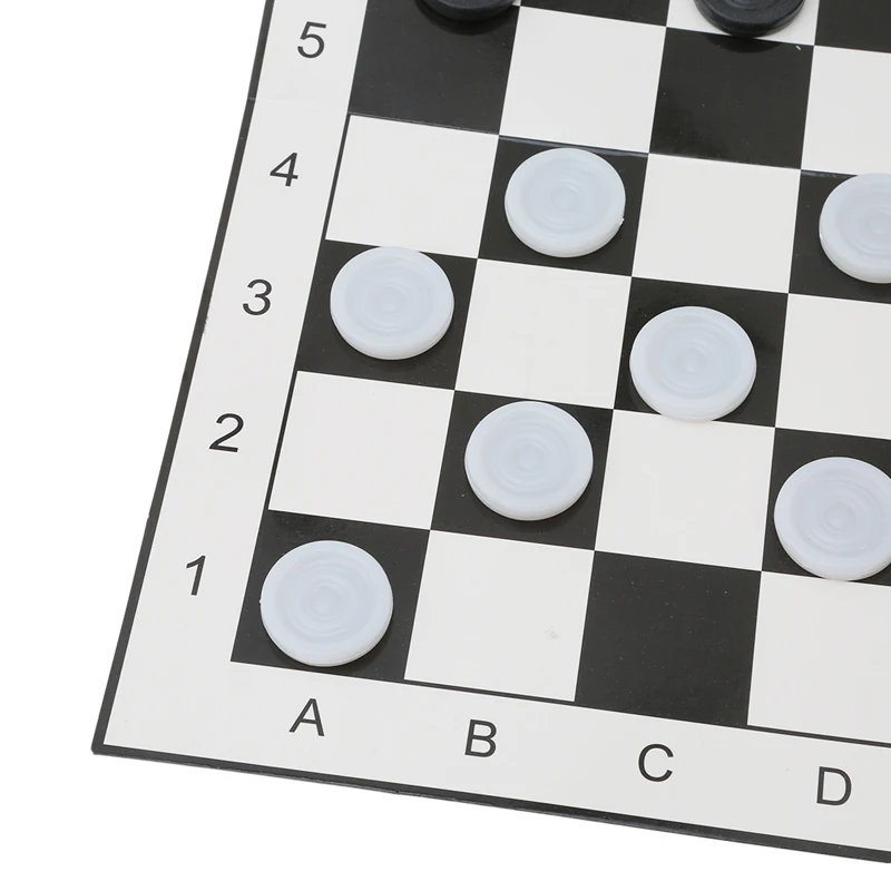 Международные шахматы портативные складные пластиковые размер 33*33 см + 24 шт. -