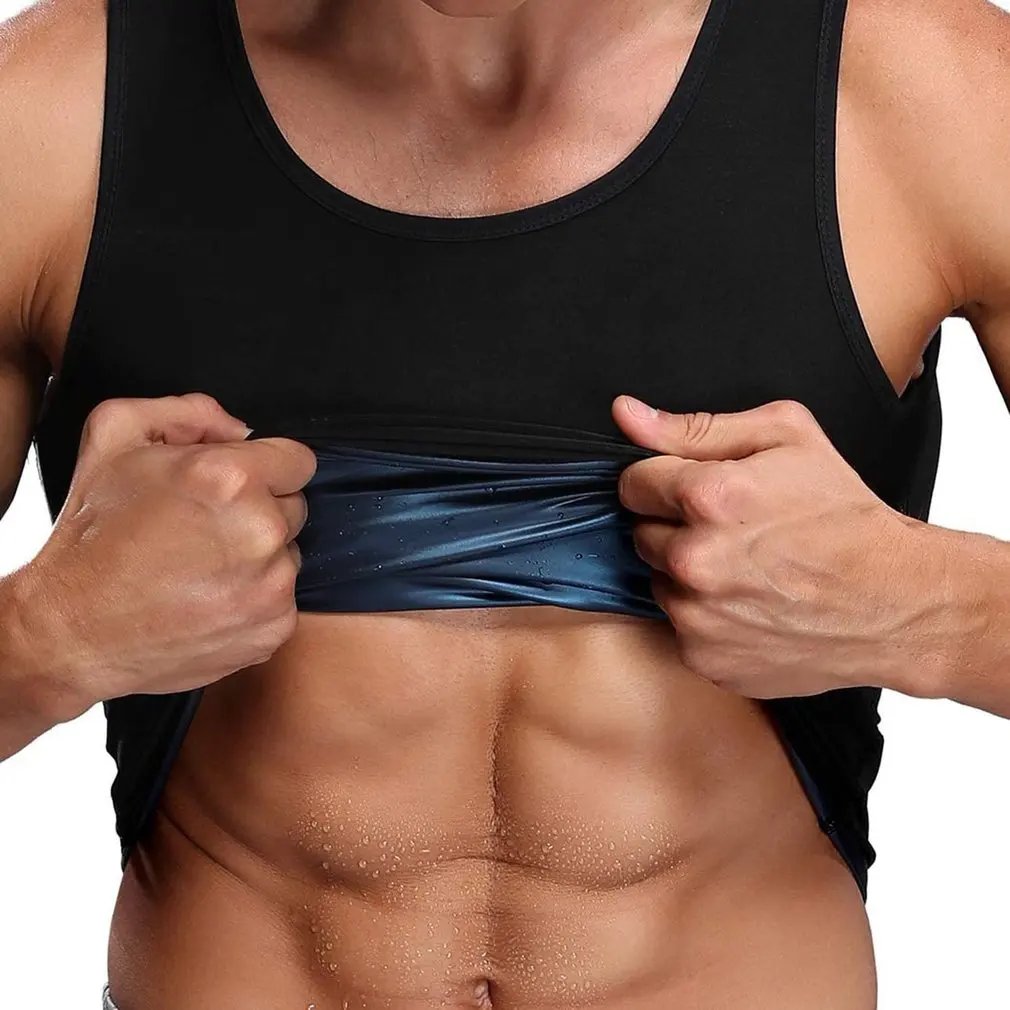 

Vest Suit Gym Fitness Heat Trapping Sweat Enhancing Vest Slimming Underwear Compression Workout ShirtMen Workout Sauna