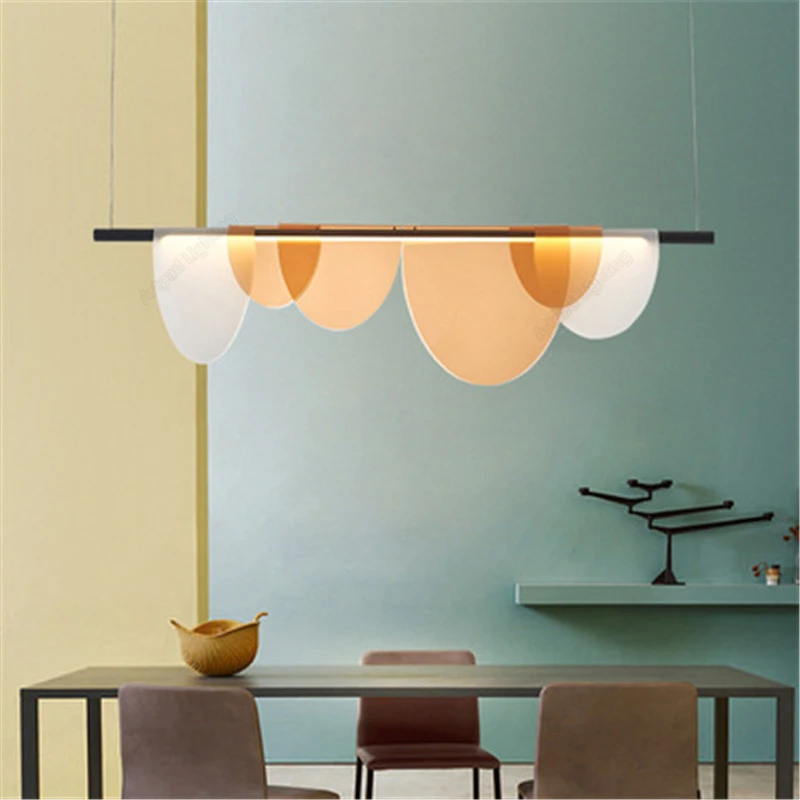 

Post Modern Acrylic Pendant Lamp Caffee Metting Bar Creative Decor Molecular Hanging Lamp Light Fixtures for Celling Amber