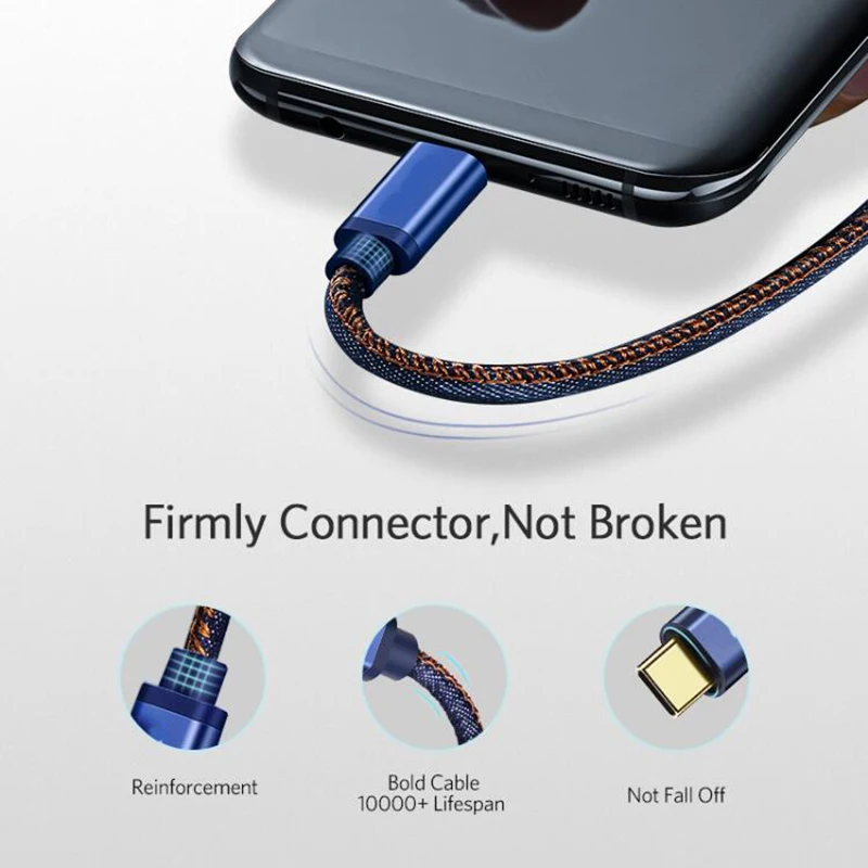USB кабель K·STUCNE с разъемом Type C длина 1 2 м|Зарядные устройства для телефонов| |