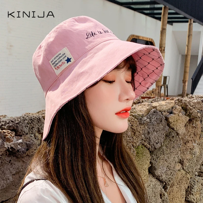 Двойной вышитый рыбацкий головной убор с буквенным принтом защита от