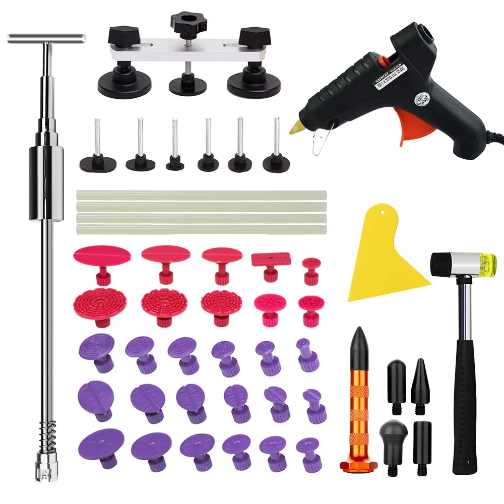 PDR Tools Kit For Car Dent Pullers Suction Cup Black Hot Melt Glue Gun Adhesive Sticks White Pulling Bridge tabs | Автомобили и