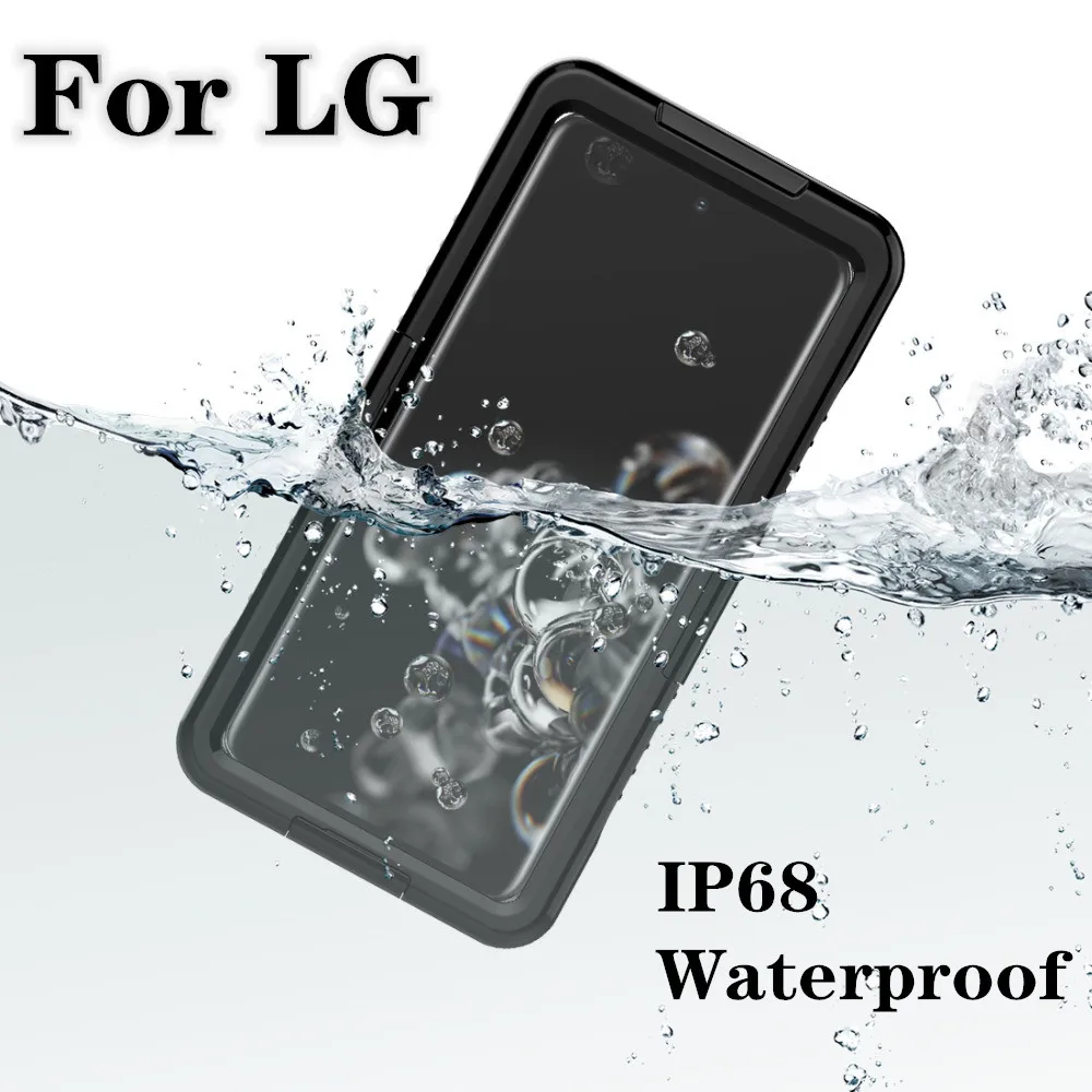 

IP68 Waterproof SnowProof Case Cover Underwater For LG K92 5G K62 Q52 K52 K42 K22 Q92 Q31 K31 Q61 Velvet Q51 K61 K51S K41S G8X