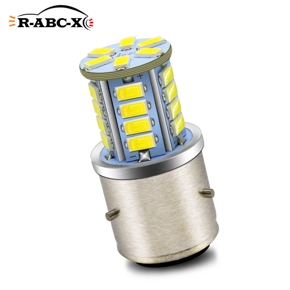 Лампа для мотоцикла RUIANDSION BA21D, 26 светодиодов 5730SMD DC 6-30 в 12 В 24 в 6000 К, лм, 1 шт.