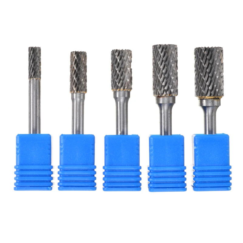 5 шт. 1/4 &quotКарбид вольфрама заусенцы с ЧПУ гравировки 6 мм хвостовик 6-14 точка